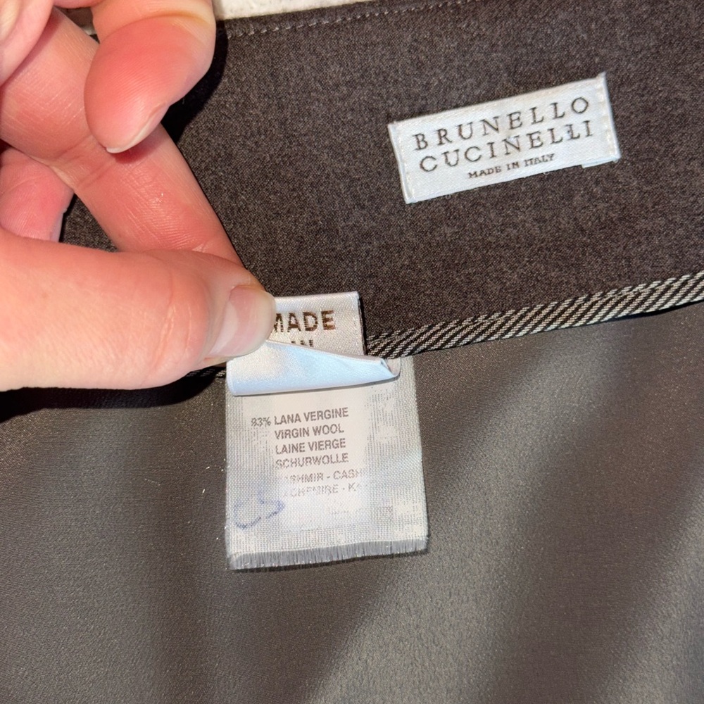 Brunello Cucinelli Brown Maxi A-Line Skirt - Picture 4 of 5